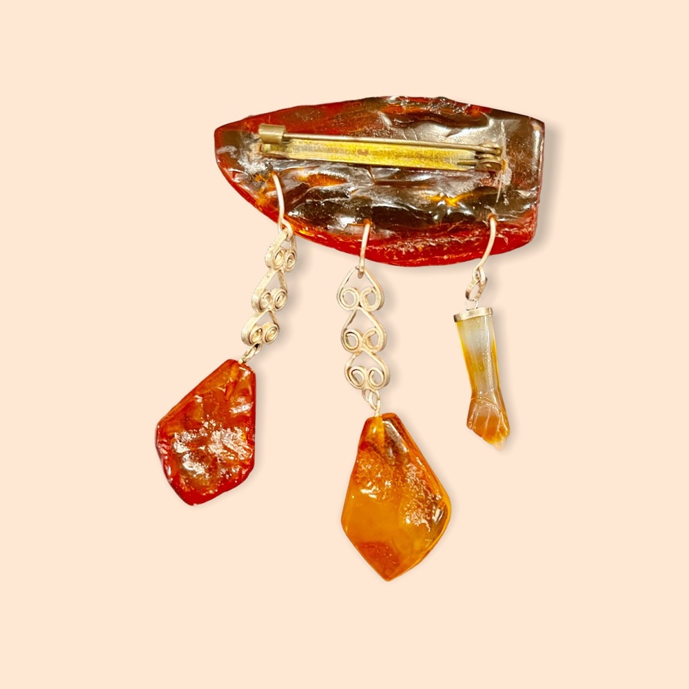 SPECTACULAR PIECE OF VINTAGE AMBER - Picture 6 of 16